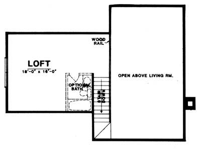 House Plan 77004 Second Level Plan