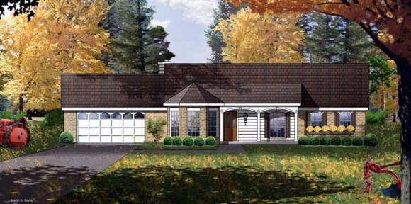 House Plan 77021 Elevation