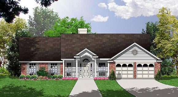 House Plan 77041 Elevation