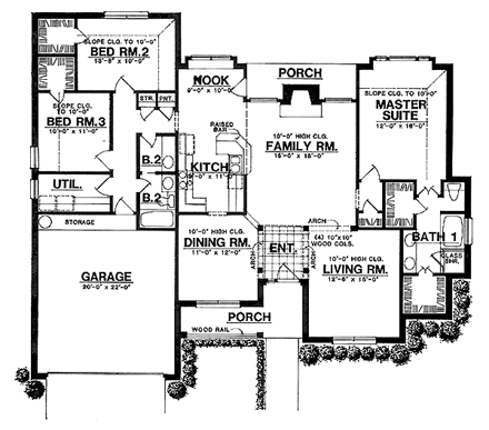 House Plan 77059 First Level Plan