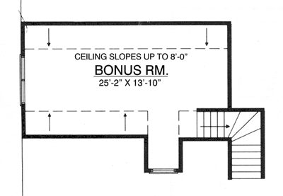 House Plan 77092 Second Level Plan