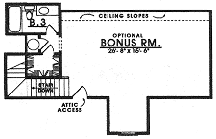 House Plan 77109 Second Level Plan