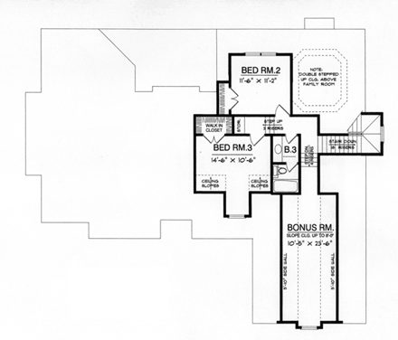 House Plan 77110 Second Level Plan