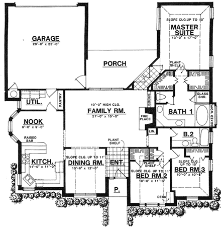 House Plan 77134 First Level Plan