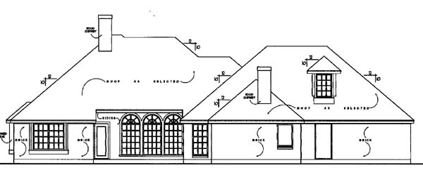 House Plan 77138 - European Style with 2240 Sq Ft, 4 Bed, 2 Bath, 1