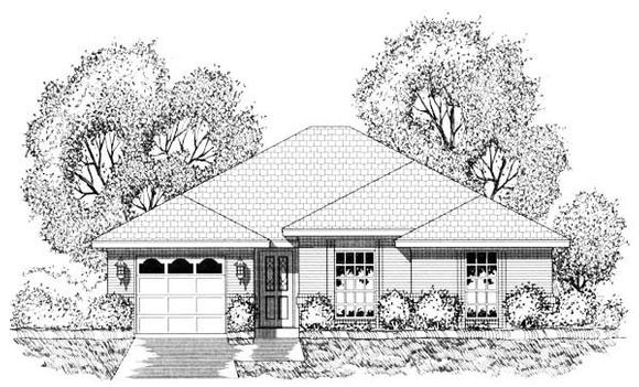 House Plan 77139 Elevation