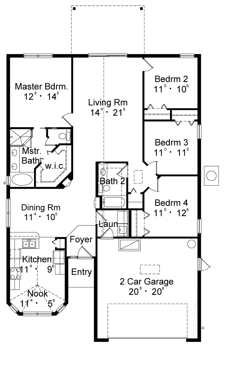 Contemporary Level One of Plan 77311