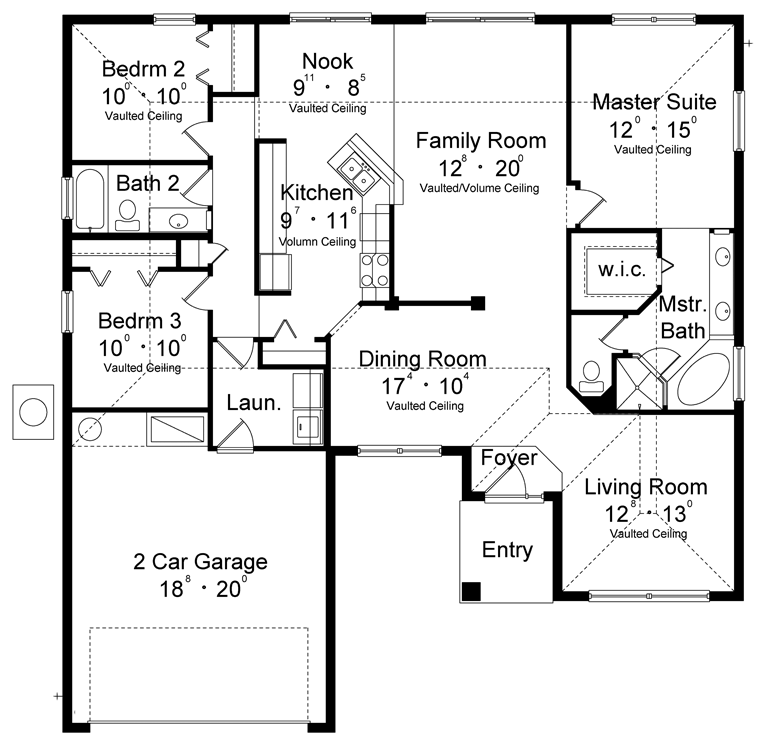 Contemporary Level One of Plan 77313