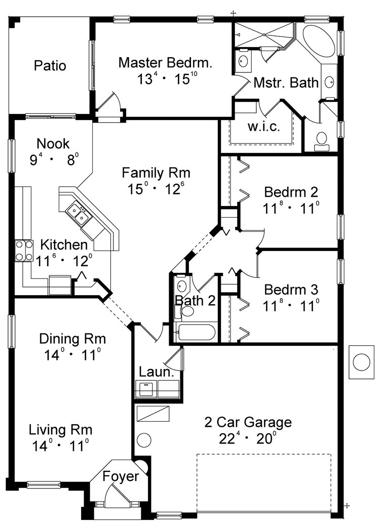 Contemporary Level One of Plan 77317