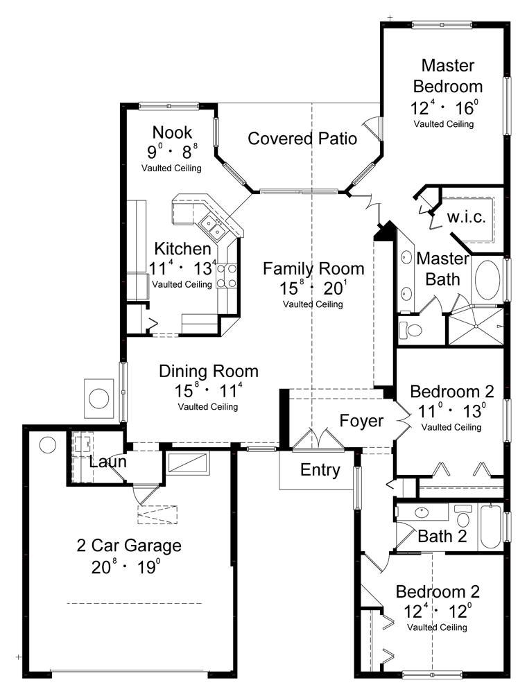 Contemporary Traditional Level One of Plan 77319