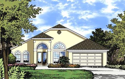 Contemporary Traditional Elevation of Plan 77330