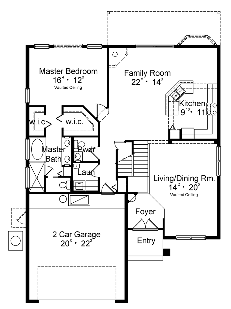 Traditional Level One of Plan 77332