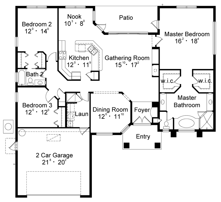 Contemporary Level One of Plan 77343
