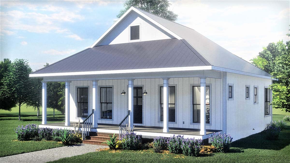 Country, Southern Plan with 890 Sq. Ft., 2 Bedrooms, 1 Bathrooms Picture 2