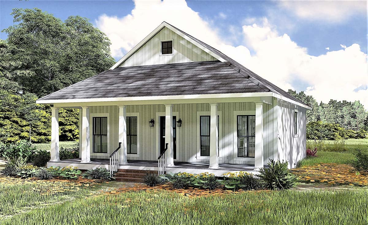Country, Southern Plan with 890 Sq. Ft., 2 Bedrooms, 1 Bathrooms Picture 2
