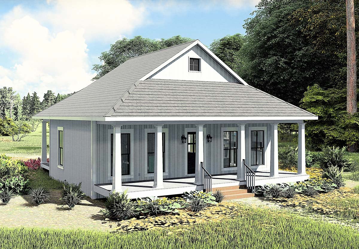 Country, Southern Plan with 890 Sq. Ft., 2 Bedrooms, 1 Bathrooms Picture 3