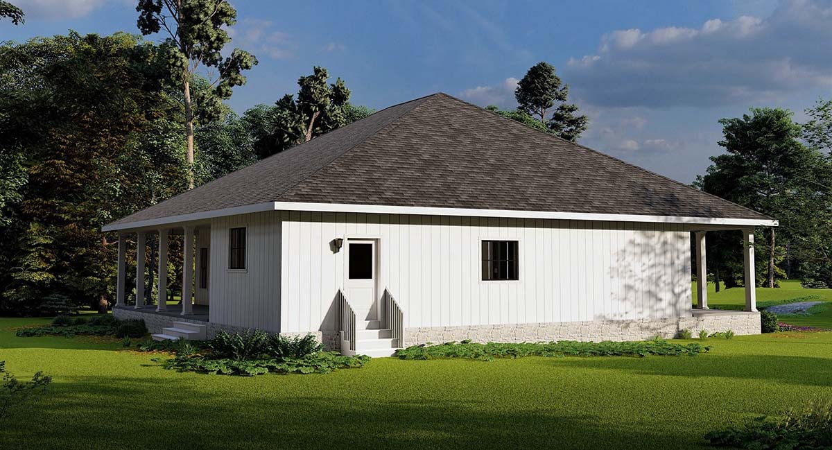 Country, Farmhouse Plan with 1860 Sq. Ft., 3 Bedrooms, 2 Bathrooms Picture 3