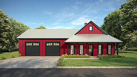 House Plan 77426 Elevation