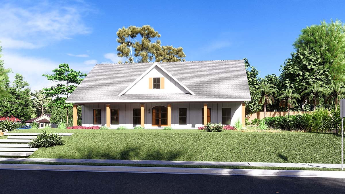 Country, Southern Plan with 2160 Sq. Ft., 3 Bedrooms, 3 Bathrooms, 2 Car Garage Picture 2