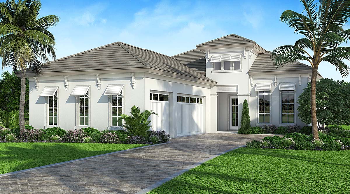 Plan 77501 | Contemporary Style with 4 Bed, 5 Bath, 3 Car Garage