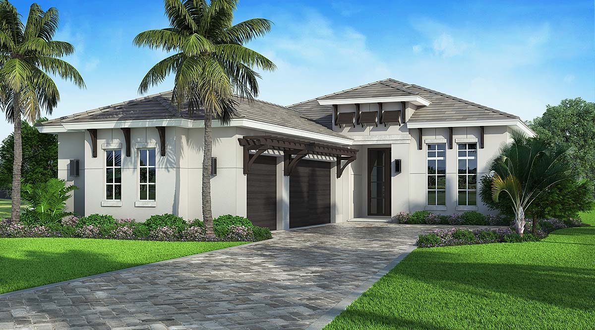 Plan 77503 | Contemporary Style with 4 Bed, 5 Bath, 3 Car Garage