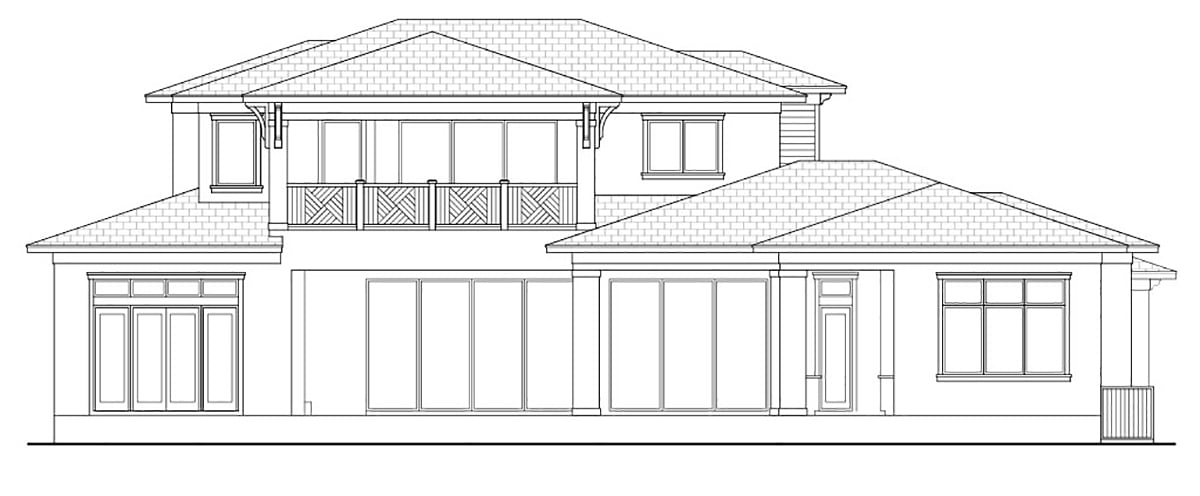 House Plan 77513 Rear Elevation