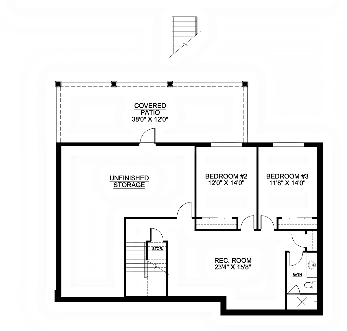 House Plan 77516 Lower Level