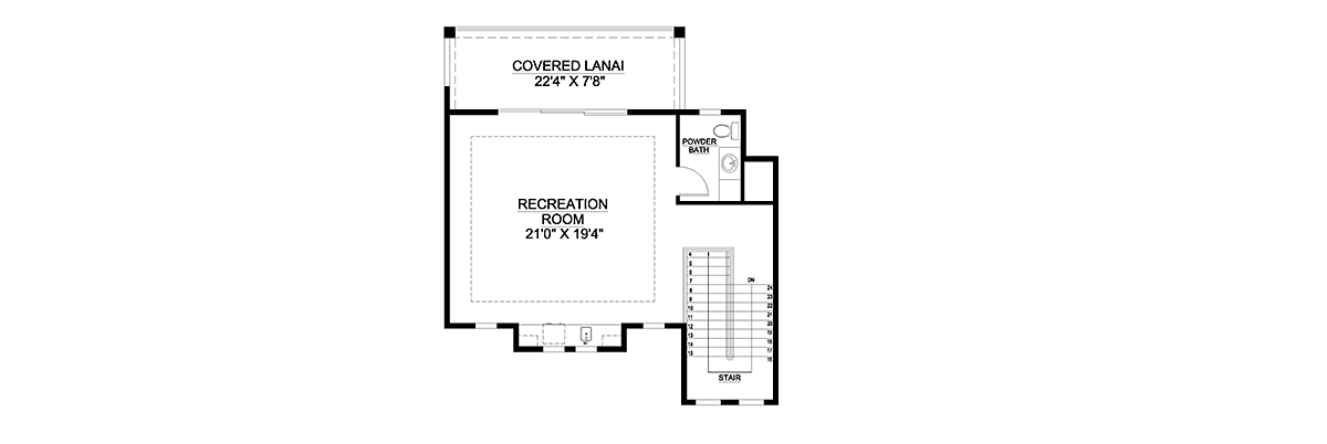 Coastal Contemporary Florida Level Two of Plan 77525