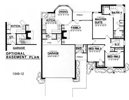 House Plan 77742 First Level Plan