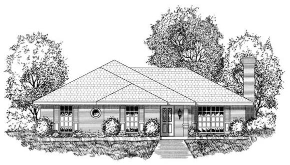 House Plan 77743 Elevation