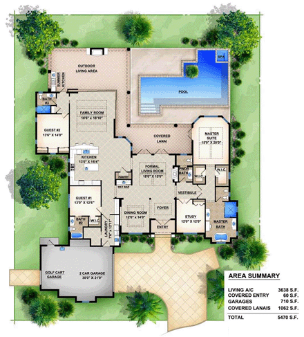 House Plan 78104 First Level Plan