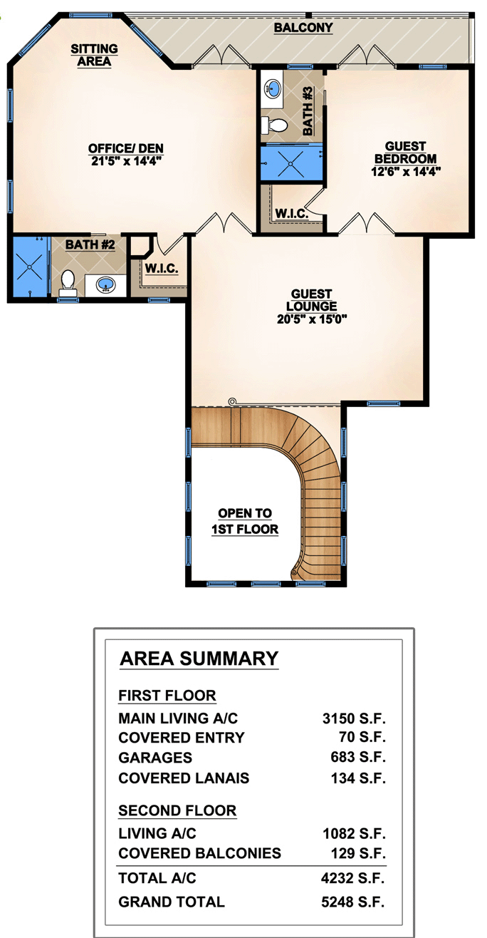 Mediterranean Level Two of Plan 78106