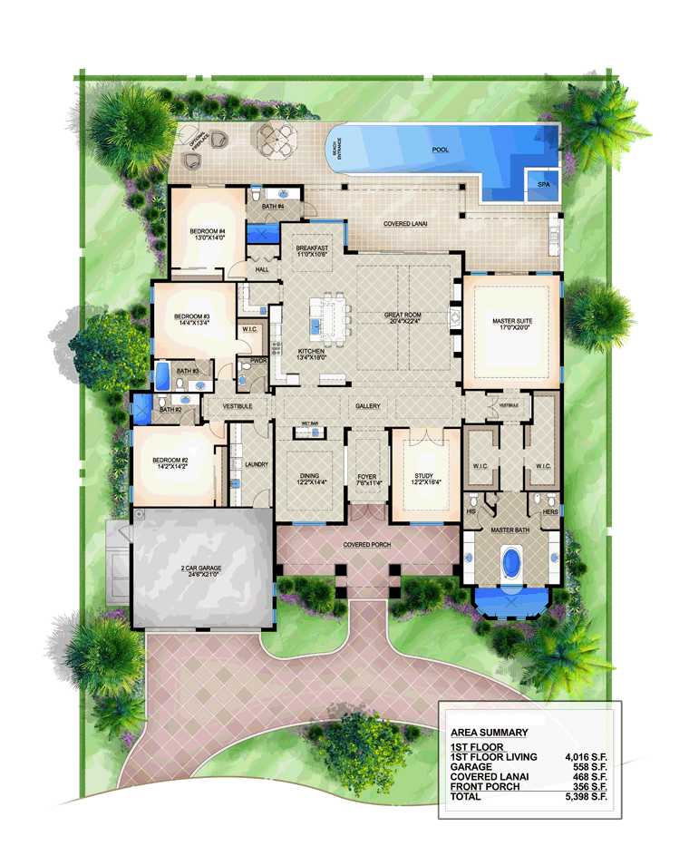 Mediterranean Level One of Plan 78112