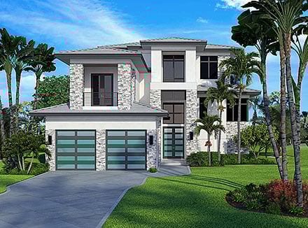 Modern Elevation of Plan 78127