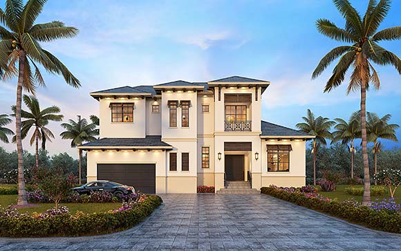 Coastal, Contemporary House Plan 78149 with 3 Beds, 3 Baths, 2 Car Garage