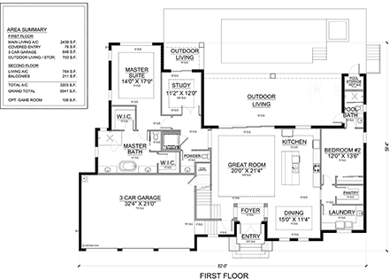 First Level Plan