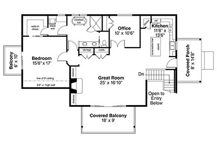 House Plan 78401 First Level Plan