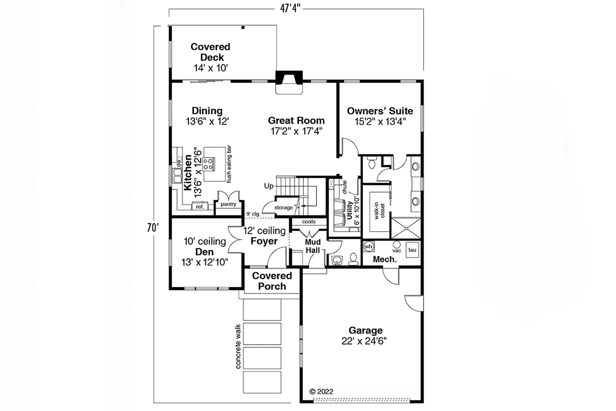 Contemporary Level One of Plan 78404