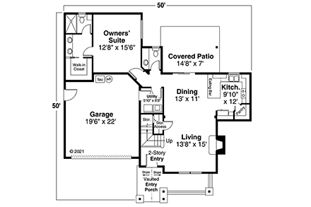 House Plan 78405 First Level Plan