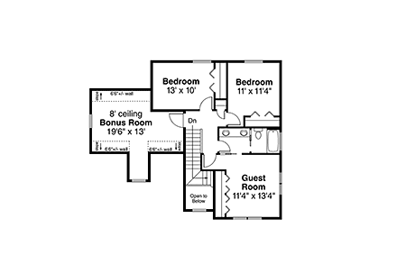 House Plan 78405 Second Level Plan
