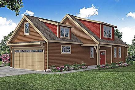 Bungalow Country Craftsman Elevation of Plan 78408