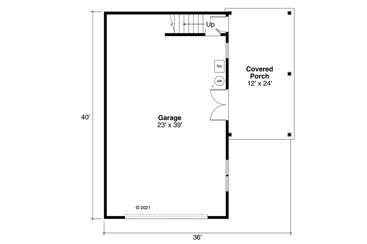 Cottage Country Craftsman Level One of Plan 78412