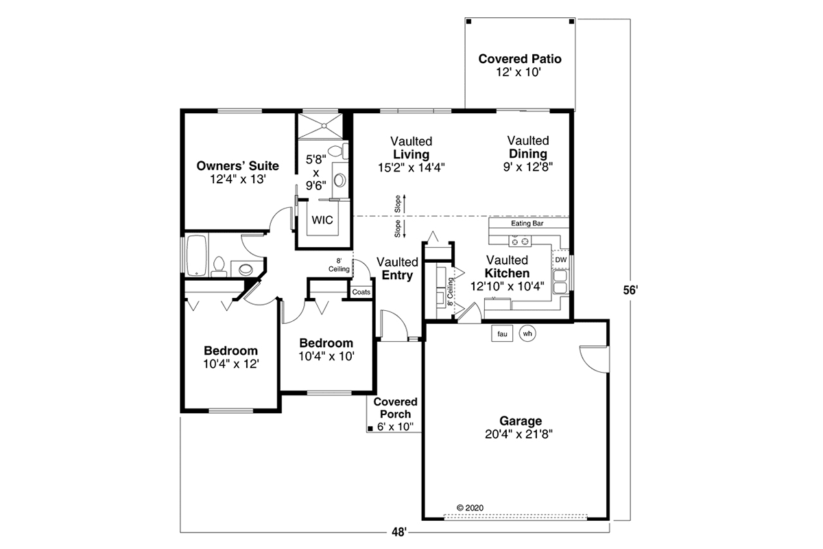 Country Ranch Traditional Level One of Plan 78414