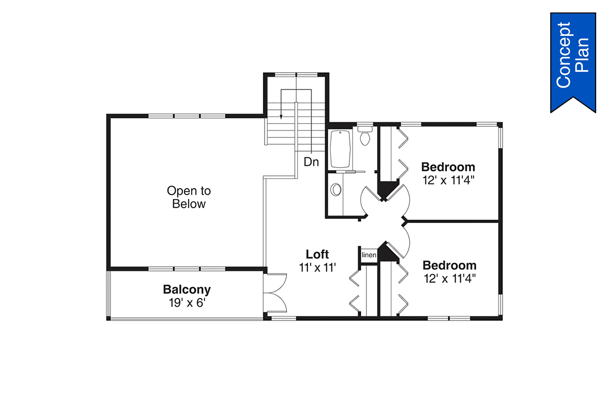 Contemporary Level Two of Plan 78426