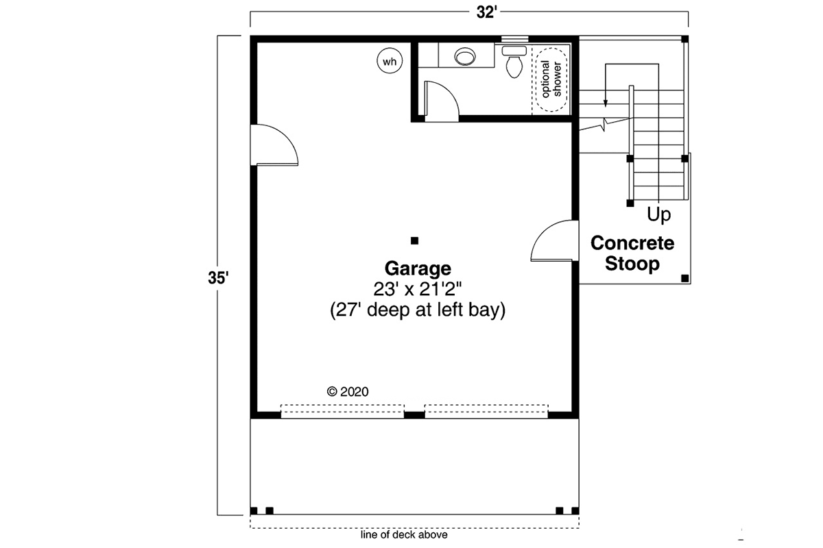 Country Craftsman Level One of Plan 78446