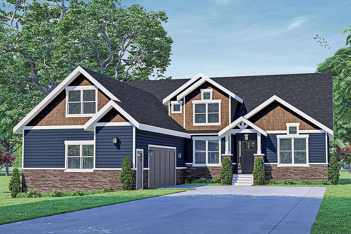 Plan 78449 | Ranch Style with 3 Bed, 4 Bath, 2 Car Garage