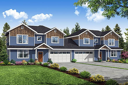 Country Craftsman Traditional Elevation of Plan 78465