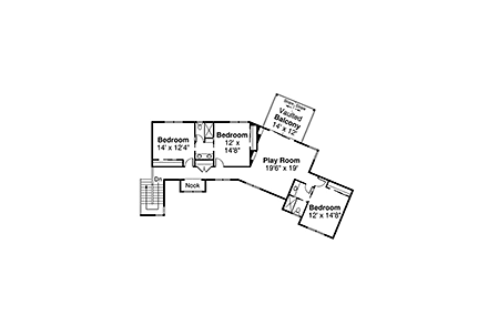 House Plan 78481 Second Level Plan