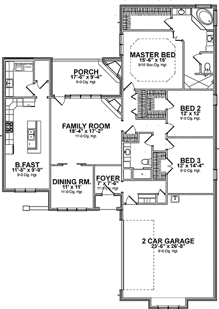 House Plan 78500 First Level Plan