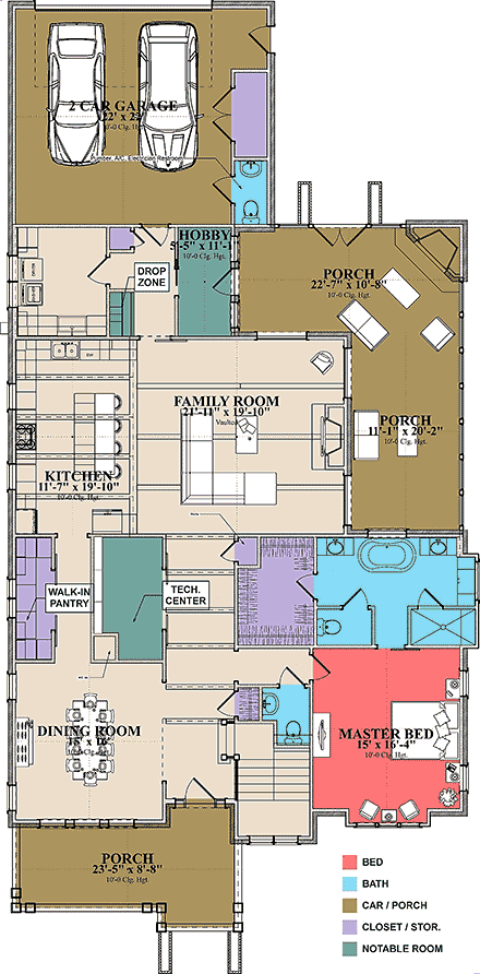 House Plan 78505 First Level Plan